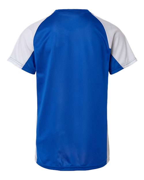 Augusta Sportswear Youth Cutter Jersey 1518 - Royal/ White