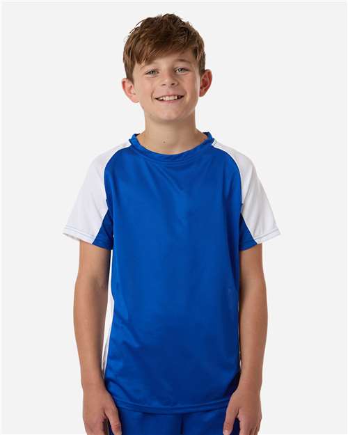 Augusta Sportswear Youth Cutter Jersey 1518 - Royal/ White