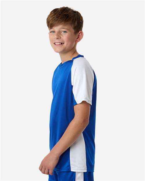 Augusta Sportswear Youth Cutter Jersey 1518 - Royal/ White