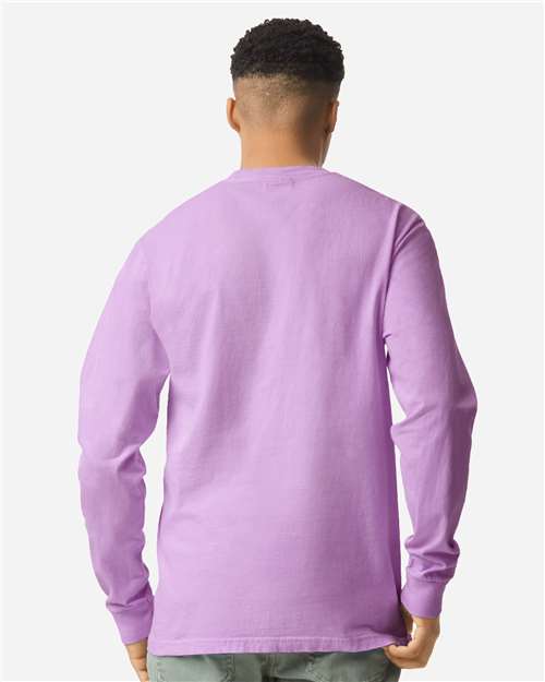 Comfort Colors Unisex Garment-Dyed Heavyweight Long Sleeve T-Shirt 6014 - Orchid