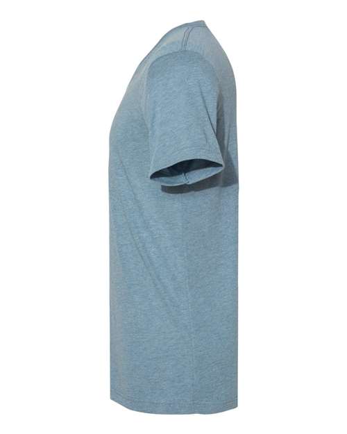 BELLA + CANVAS Unisex Triblend V-Neck Tee 3415 - Denim Triblend