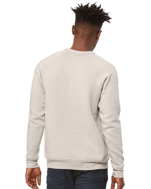 BELLA + CANVAS Unisex Sponge Fleece Raglan Crewneck Sweatshirt 3901 - Heather Dust