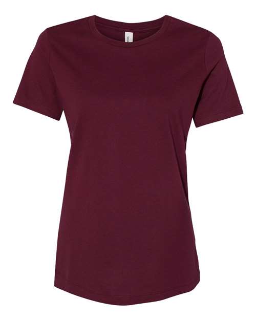 BELLA + CANVAS Women’s Relaxed Jersey Tee 6400 - Maroon