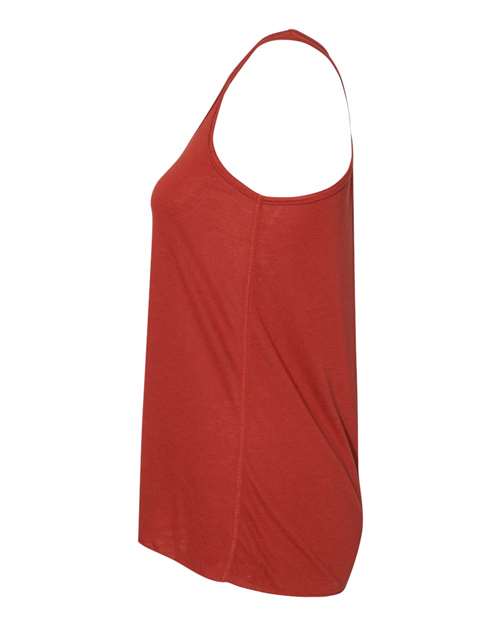 BELLA + CANVAS Women's Flowy Racerback Tank 8800 - Brick