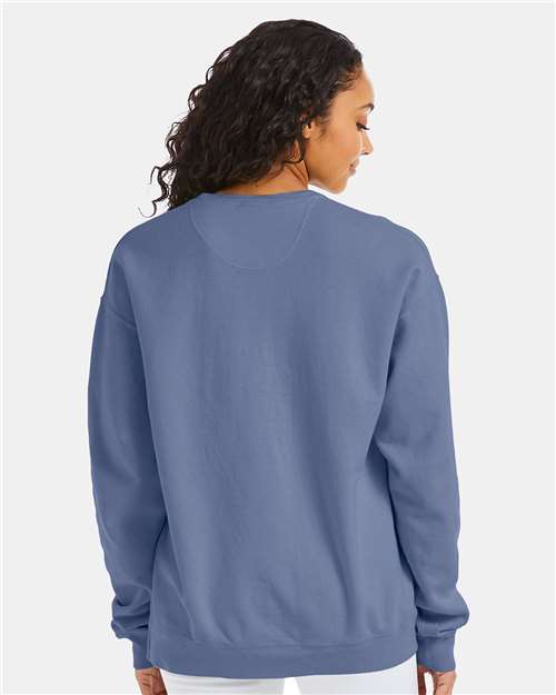ComfortWash by Hanes Unisex Garment-Dyed Crewneck Sweatshirt GDH400 - Saltwater