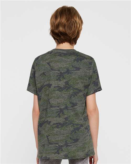 LAT Youth Fine Jersey Tee 6101 - Vintage Camo