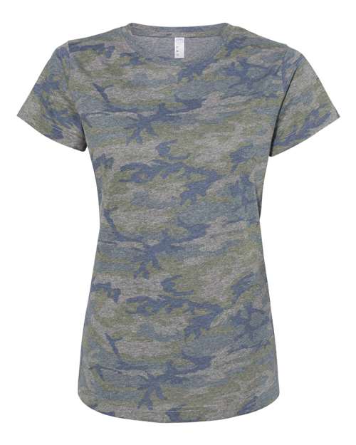 LAT Women's Fine Jersey Tee 3516 - Vintage Camo