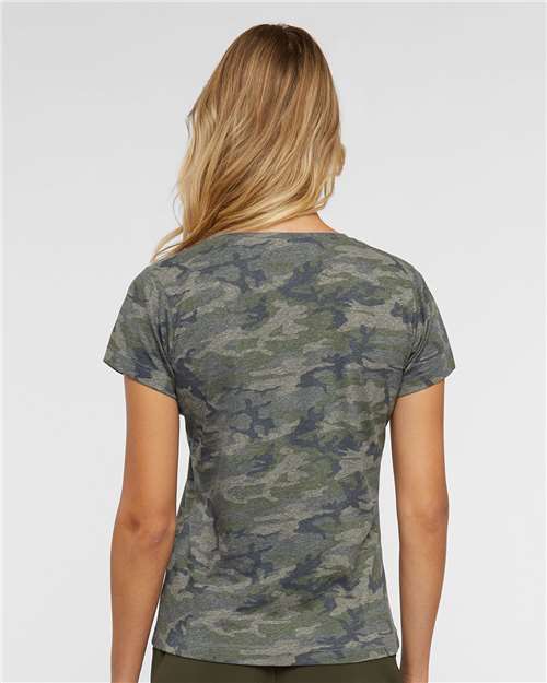 LAT Women's Fine Jersey Tee 3516 - Vintage Camo