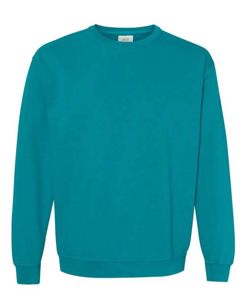 Comfort Colors Unisex Garment-Dyed Crewneck Sweatshirt 1566 - Topaz Blue