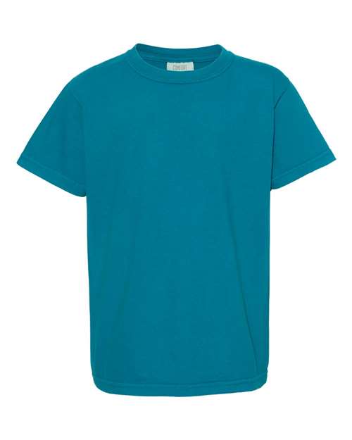 Comfort Colors Youth Garment-Dyed Heavyweight T-Shirt 9018 - Topaz Blue