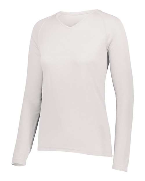 Augusta Sportswear Women's Attain Wicking Long Sleeve V-Neck T-Shirt 2797