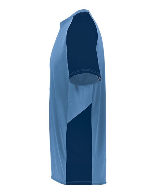 Augusta Sportswear Youth Cutter Jersey 1518 - Columbia Blue/ Navy