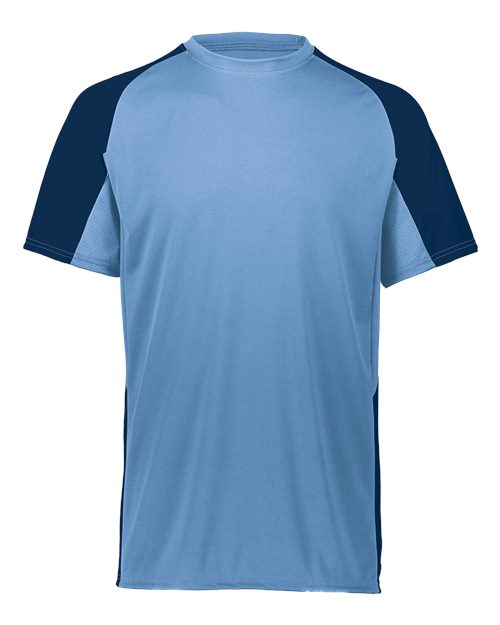 Augusta Sportswear Youth Cutter Jersey 1518 - Columbia Blue/ Navy