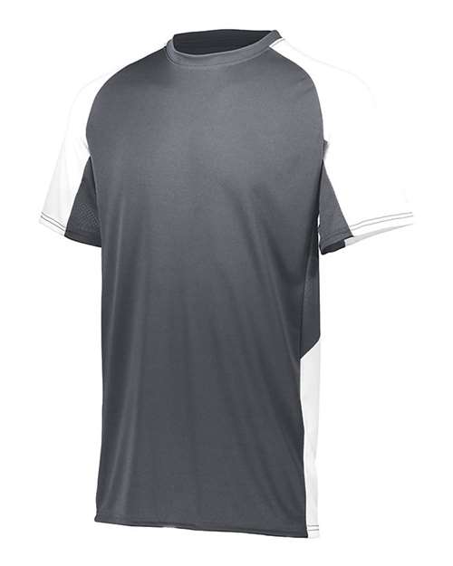 Augusta Sportswear Youth Cutter Jersey 1518 - Graphite/ White