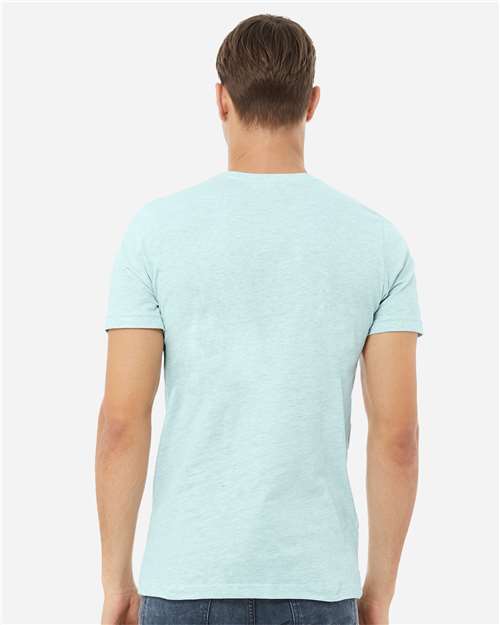 BELLA + CANVAS CVC Jersey Tee 3001CVC - Heather Prism Ice Blue