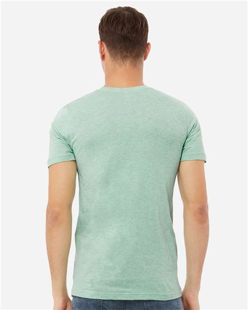 BELLA + CANVAS CVC Jersey Tee 3001CVC - Heather Prism Mint