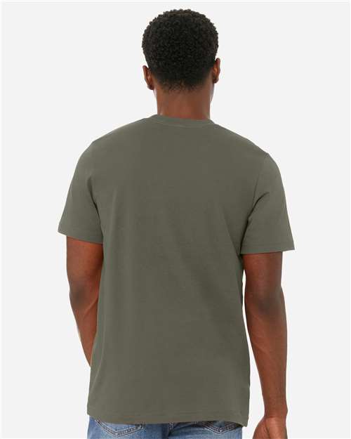 BELLA + CANVAS CVC Jersey Tee 3001CVC - Heather Military Green
