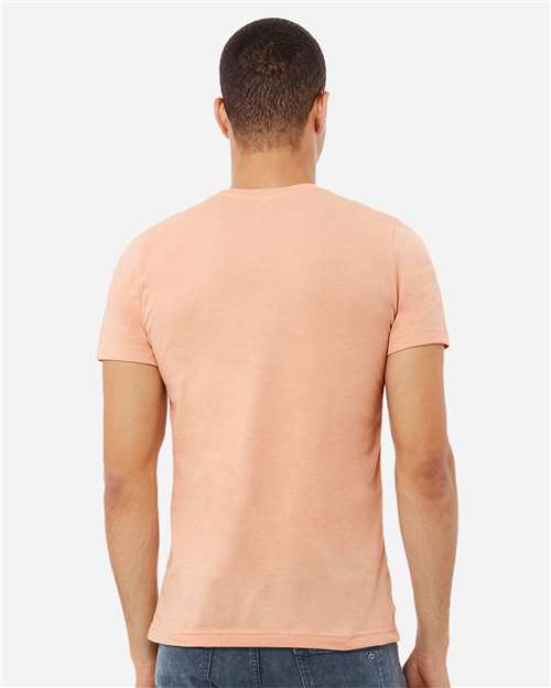 BELLA + CANVAS CVC Jersey Tee 3001CVC - Heather Peach