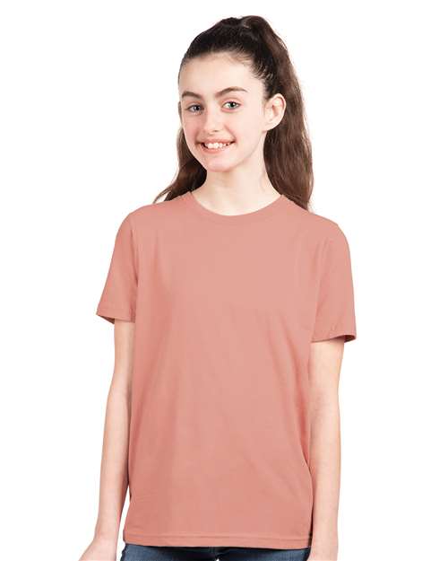 Next Level Youth Cotton T-Shirt 3310 - Desert Pink