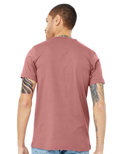 BELLA + CANVAS Unisex Jersey V-Neck Tee 3005 - Mauve