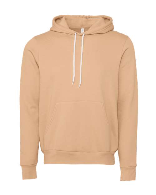 BELLA + CANVAS Unisex Sponge Fleece Hoodie Sweatshirt 3719 - Heather Sand Dune