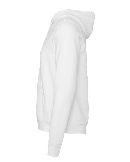 BELLA + CANVAS Unisex Sponge Fleece Hoodie Sweatshirt 3719 - DTG White