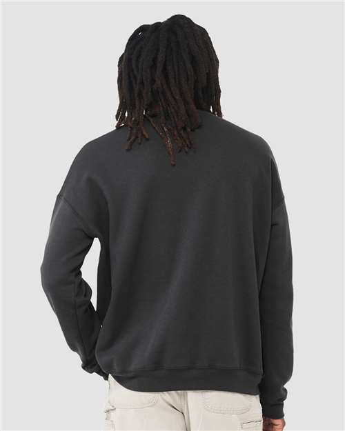BELLA + CANVAS Unisex Sponge Fleece Drop Shoulder Crewneck Sweatshirt 3945 - Dark Grey