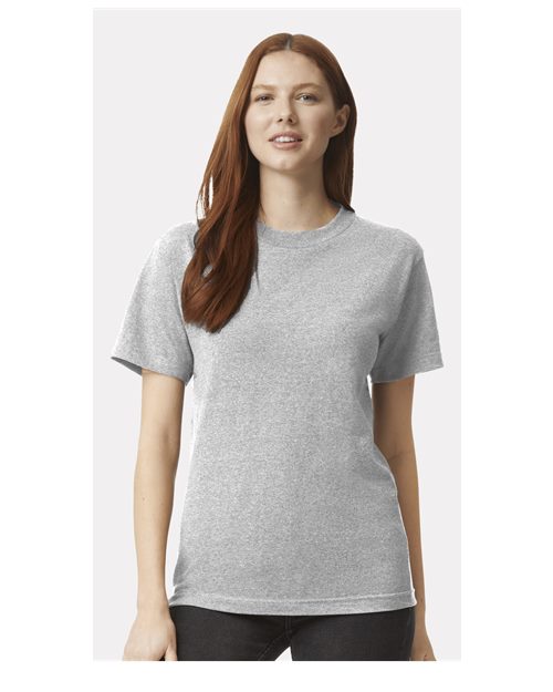 American Apparel Unisex Heavyweight Cotton Tee 1301 - Heather Grey