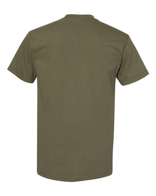 American Apparel Unisex Heavyweight Cotton Tee 1301 - Military Green