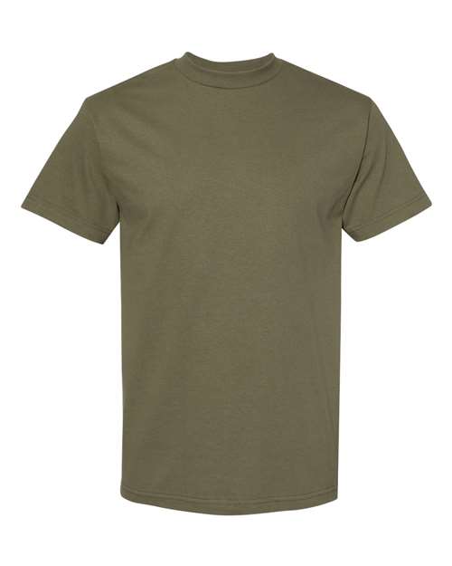 American Apparel Unisex Heavyweight Cotton Tee 1301 - Military Green