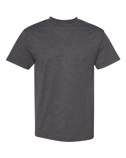 American Apparel Unisex Heavyweight Cotton Tee 1301 - Heather Charcoal