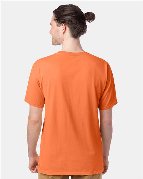 ComfortWash by Hanes Men's Garment-Dyed T-Shirt GDH100 - Horizon Orange