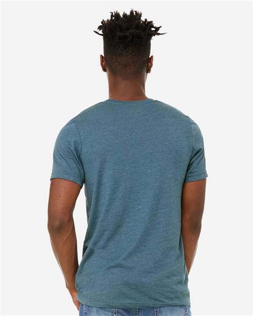 BELLA + CANVAS Unisex Sueded Tee 3301 - Heather Deep Teal