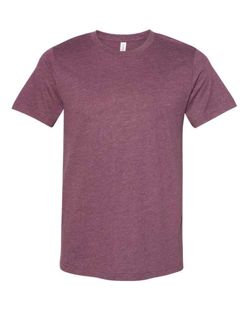 BELLA + CANVAS Unisex Sueded Tee 3301 - Heather Maroon