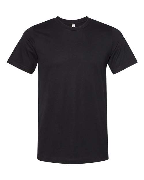 BELLA + CANVAS Unisex Sueded Tee 3301 - Solid Black Blend