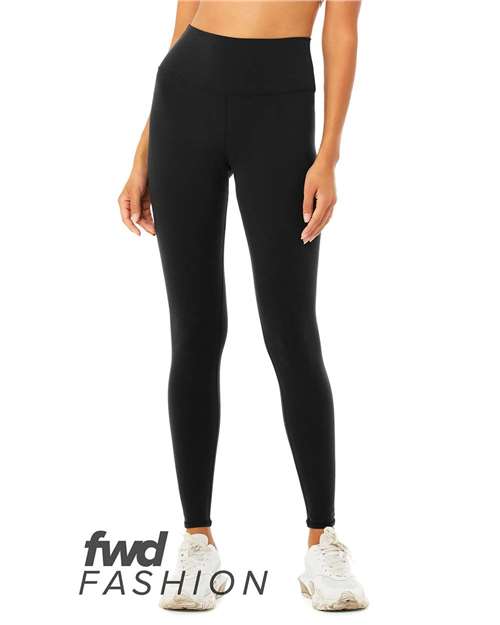 BELLA + CANVAS Women's FWD Fashion High Waist Fitness Leggings 0813