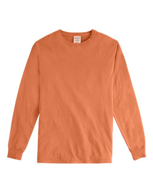 ComfortWash by Hanes Unisex Garment-Dyed Long Sleeve T-Shirt GDH200 - Horizon Orange