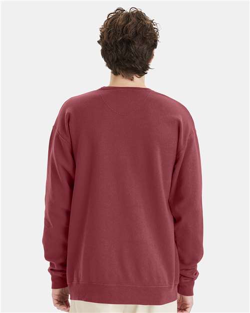 ComfortWash by Hanes Unisex Garment-Dyed Crewneck Sweatshirt GDH400 - Cayenne