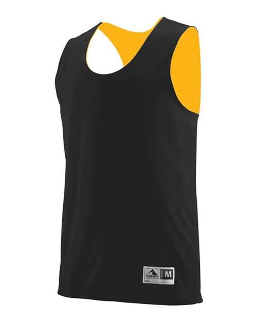 Augusta Sportswear Unisex Reversible Wicking Tank Top 148 - Black/ Gold
