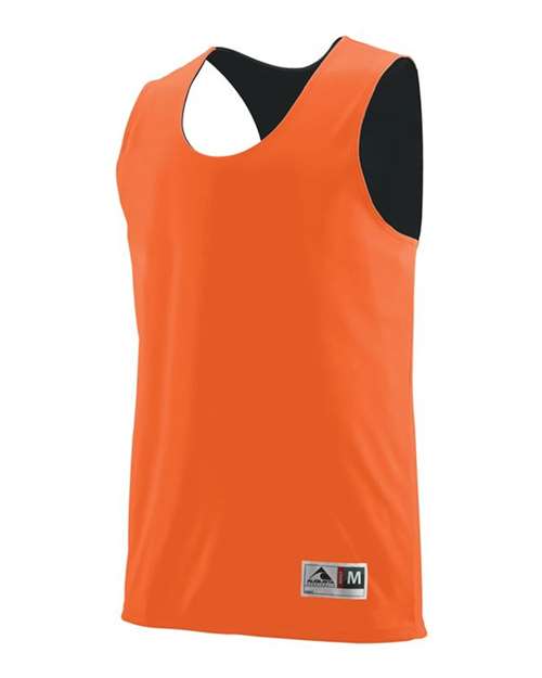 Augusta Sportswear Unisex Reversible Wicking Tank Top 148 - Orange/ Black
