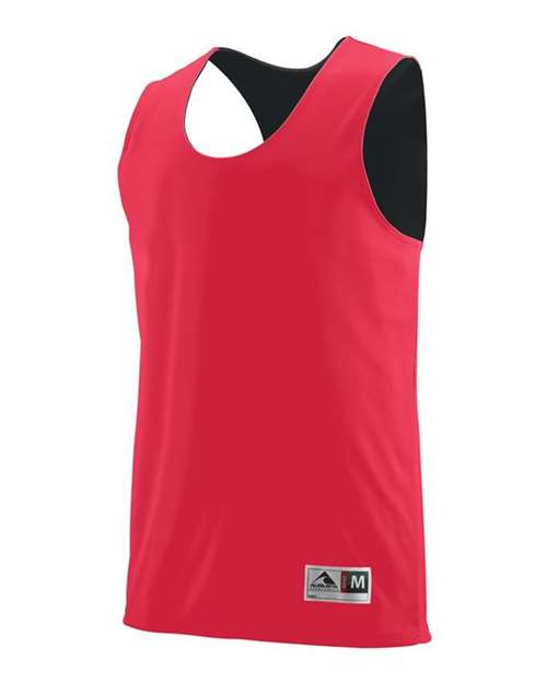 Augusta Sportswear Unisex Reversible Wicking Tank Top 148 - Red/ Black