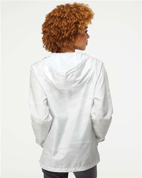 Independent Trading Co. Men's Lightweight Windbreaker Full-Zip Jacket EXP54LWZ - White Camo