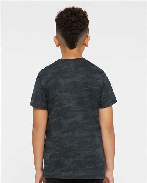LAT Youth Fine Jersey Tee 6101 - Storm Camo