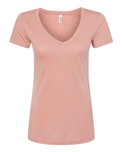 Next Level Women's Ideal V-Neck T-Shirt 1540 - Desert Pink