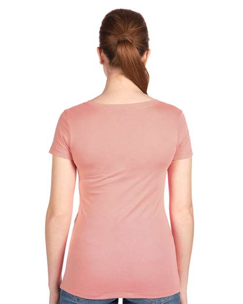 Next Level Women's Ideal V-Neck T-Shirt 1540 - Desert Pink