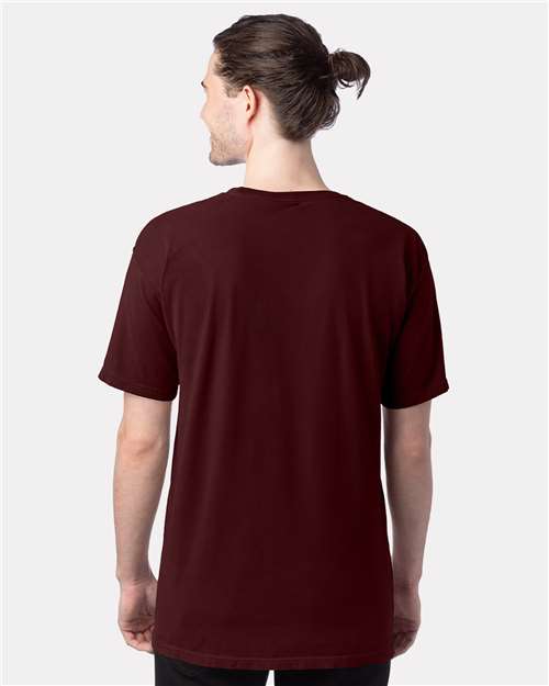 ComfortWash by Hanes Men's Garment-Dyed T-Shirt GDH100 - Maroon