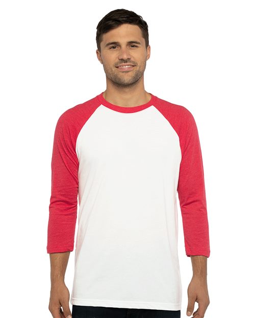 Next Level Unisex CVC Three-Quarter Sleeve Raglan T-Shirt 6251