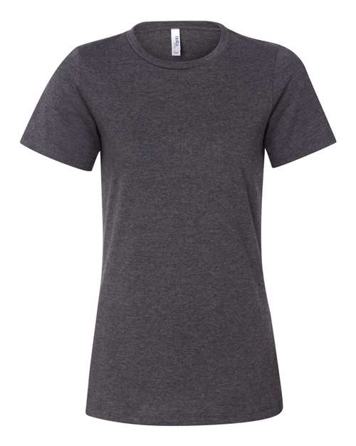 BELLA + CANVAS Women’s Relaxed Fit Heather CVC Tee 6400CVC - Dark Grey Heather