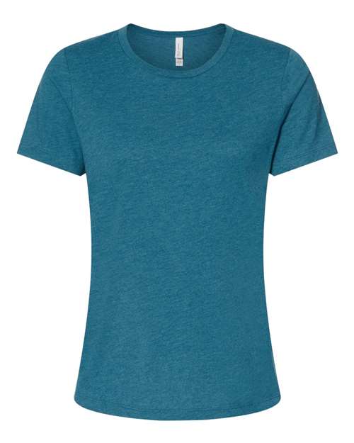 BELLA + CANVAS Women’s Relaxed Fit Heather CVC Tee 6400CVC - Heather Deep Teal
