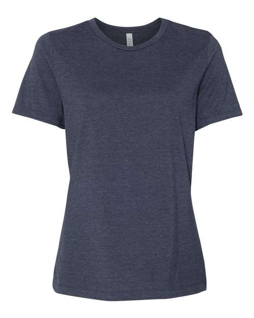 BELLA + CANVAS Women’s Relaxed Fit Heather CVC Tee 6400CVC - Heather Navy